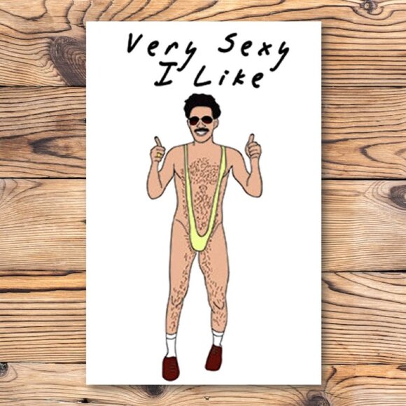 Borat Sacha Baron Cohen Refrigerator Locker‎ Fridge Magnet - Picture 1 of 2